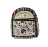 Small Hemp & Cotton Printed Back Pack