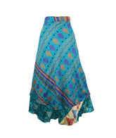 Sari Silk Wrap Skirt XL 66"