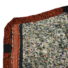 Sari Silk Wrap Skirt M 48"