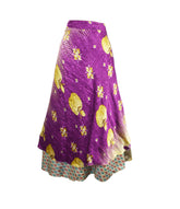 Sari Silk Wrap Skirt XL 64"