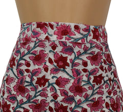 Block Print Cotton Wrap Skirt 60"