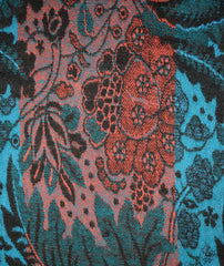 Flower Pattern Fleece Scarf