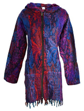 Acrylic Fleece Zip Hooded Jacket