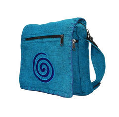Spiral Design Cotton Shoulder Bag