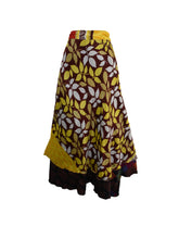 Sari Silk Wrap Skirt XL 66"