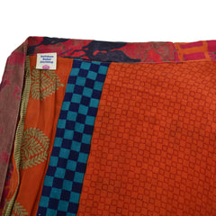 Sari Silk Wrap Skirt XL 66"