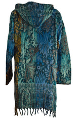 Acrylic Fleece Zip Hooded Jacket