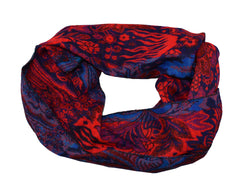 Flower Pattern Fleece Scarf