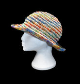 Rainbow Space Dye Hemp Sun Hat
