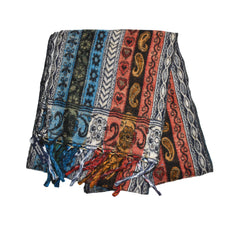 Paisley Stripe Fleece Scarf