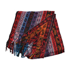 Paisley Stripe Fleece Scarf