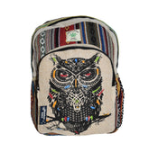 Owl Printed Cotton Back Pack