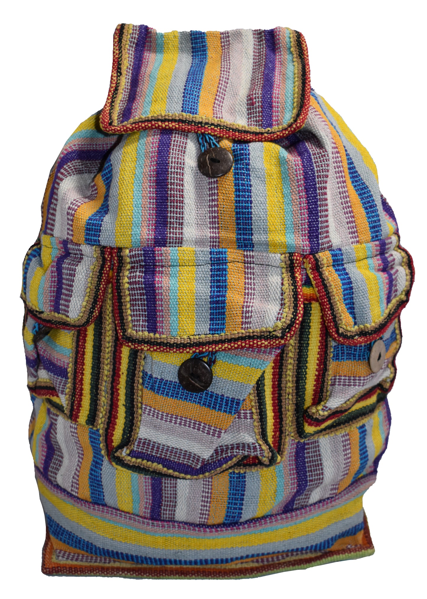 Woven Cotton Ruck Sack Back Pack Bag