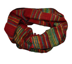 Striped Fleece Scarf