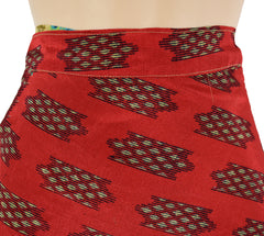 Knee Length Sari Silk Wrap Skirt 70"