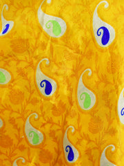 Knee Length Sari Silk Wrap Skirt 48"