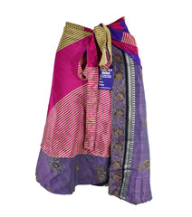 Knee Length Sari Silk Wrap Skirt 70"