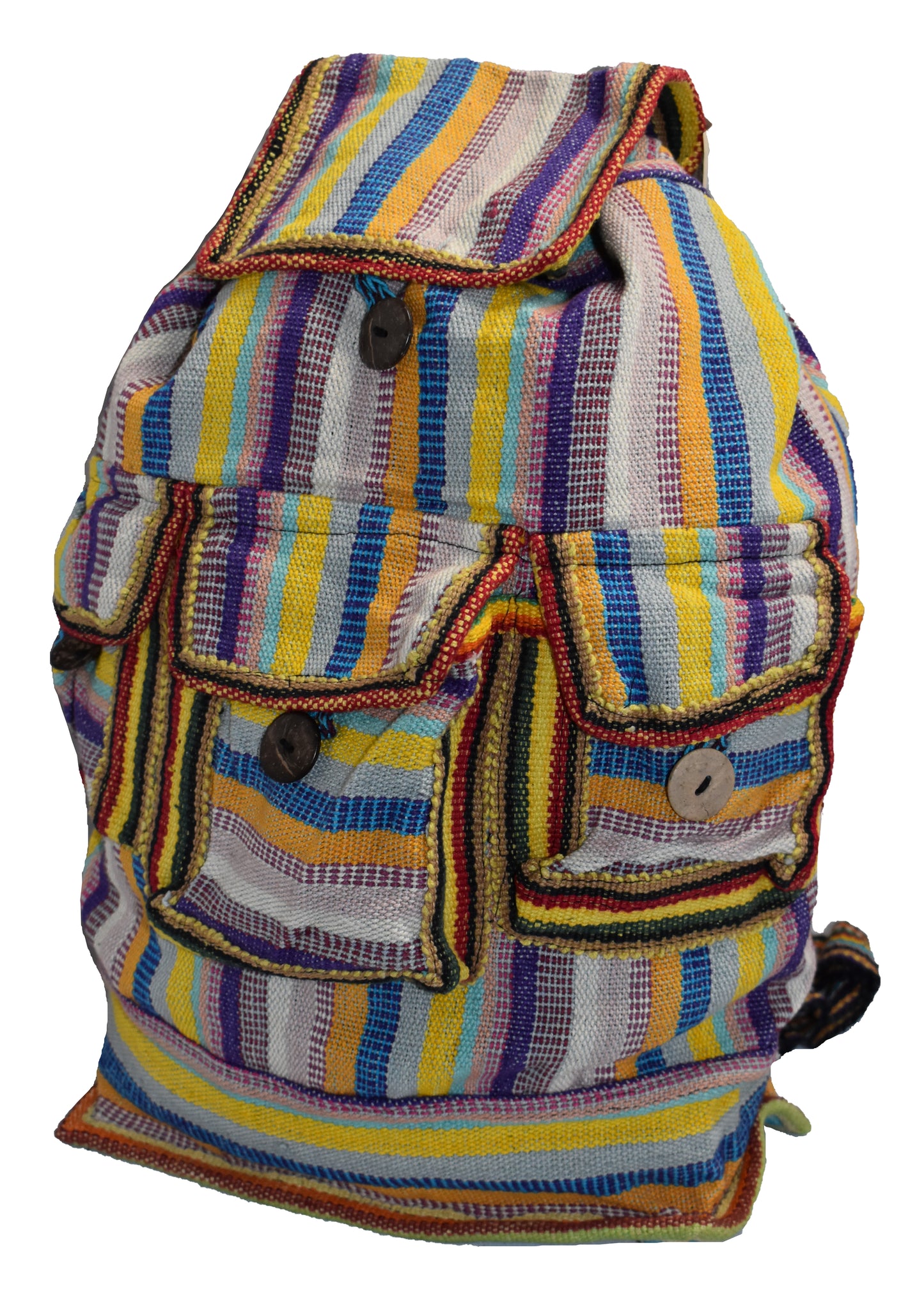 Woven Cotton Ruck Sack Back Pack Bag