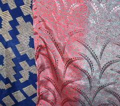 Knee Length Sari Silk Wrap Skirt 72"