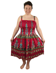 Floral Rayon Summer Dress