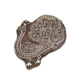 Indian Wood Printing Block - Peacock