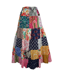 Patchwork Cotton Skirt