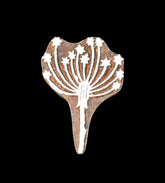 Indian Wood Printing Block - Thistle (7cm)