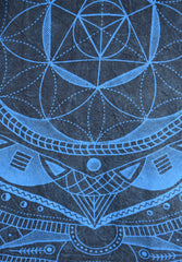 Geometric Print Cotton Hoody