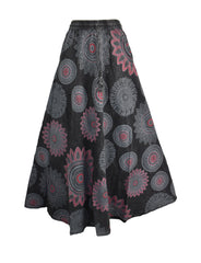 Circle Mandala Print Skirt