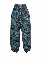 Floral Acrylic Fleece Harem Trousers