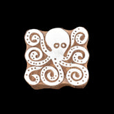 Indian Wood Printing Block - Octopus (7cm)