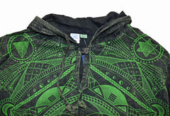 Geometric Print Cotton Hoody