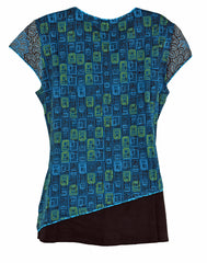 Printed Cap Sleeve Top