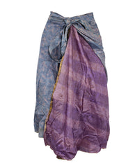 Tea Calf Length Sari Silk Wrap Skirt 48"