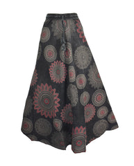 Circle Mandala Print Skirt