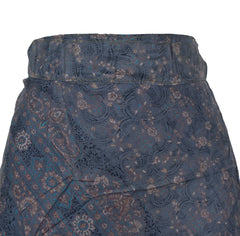 Tea Calf Length Sari Silk Wrap Skirt 48"