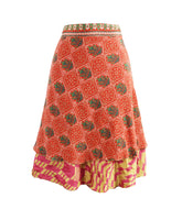 Knee Length Sari Silk Wrap Skirt 60"