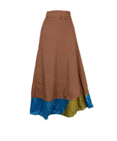 Sari Silk Wrap Skirt 2XL 72"