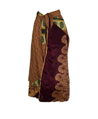 Sari Silk Wrap Skirt 2XL 72"