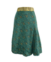 Knee Length Sari Silk Wrap Skirt 60"