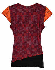 Printed Cap Sleeve Top