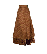 Sari Silk Wrap Skirt 2XL 72"