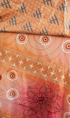 Knee Length Sari Silk Wrap Skirt 60"