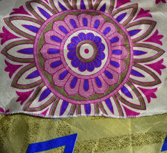 Knee Length Sari Silk Wrap Skirt 70"
