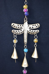 Long Hanging Gold Dragonfly