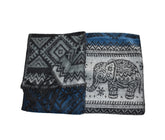 Elephant Pattern Fleece Scarf