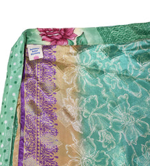 Sari Silk Wrap Skirt 2XL 72"