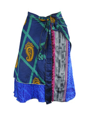Knee Length Sari Silk Wrap Skirt 60"