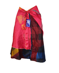 Tea Calf Length Sari Silk Wrap Skirt 70"