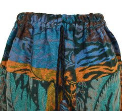 Floral Fleece Harem Trousers